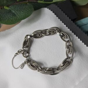 Monet Silver Chain Bracelet